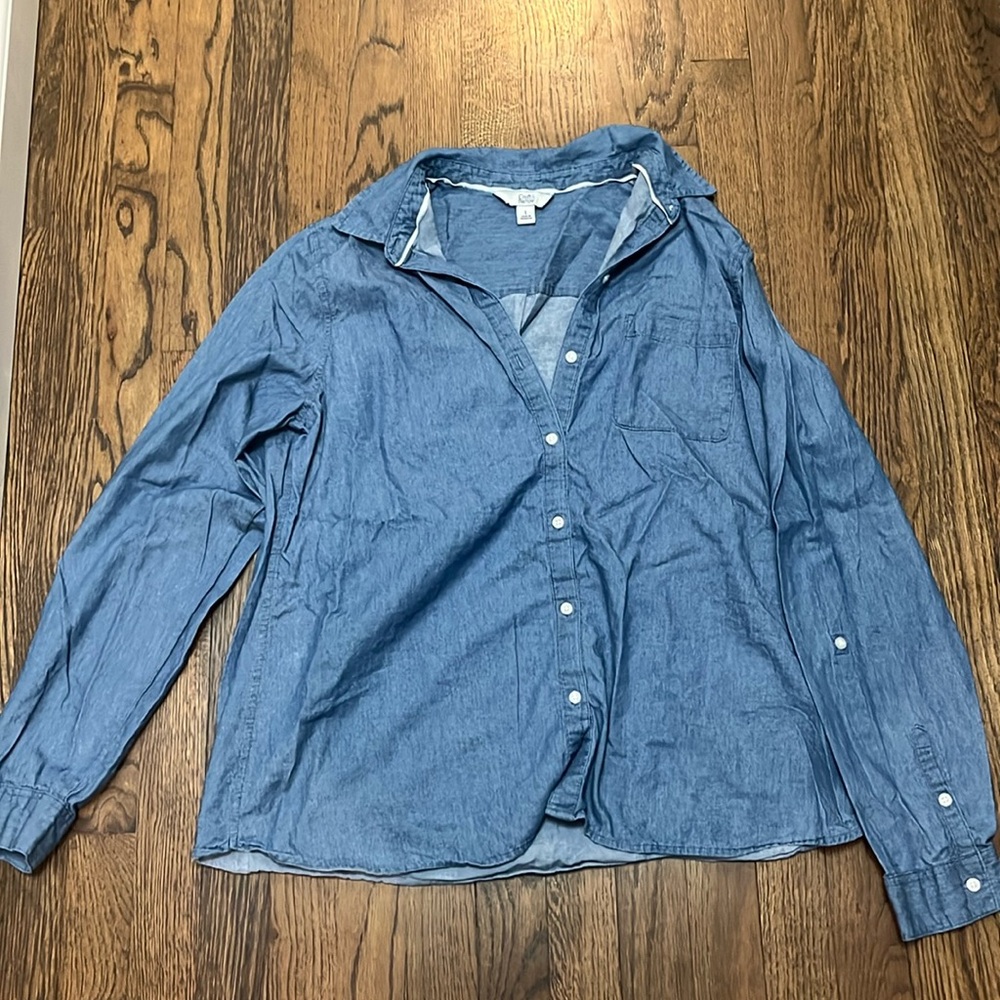Denim button up